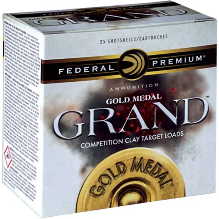 Federal GMT1158 Premium Gold Medal Grand Plastic 12 Gauge 2.75″ 1 1/8 oz 8 Shot Federal GMT1158 Premium Gold Medal Grand Plastic 12 Gauge 2.75″ 1 1/8 oz 8 Shot