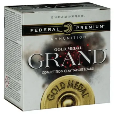 Federal GMT1168 Premium Gold Medal Grand Plastic 12 Gauge 2.75″ 1 1/8 oz 8 Shot