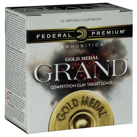 Federal GMT1168 Premium Gold Medal Grand Plastic 12 Gauge 2.75″ 1 1/8 oz 8 Shot