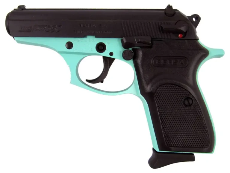Bersa T380BLM8 Thunder 380 380 ACP 3.50″ 8+1 Robin Egg Blue Cerakote Black Black