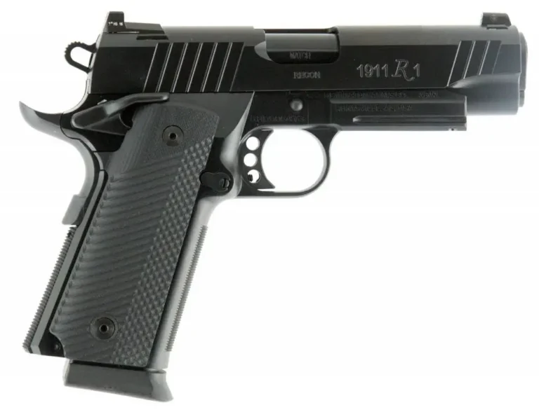 Remington Firearms 96489 1911 R1 Recon Commander 45 ACP 4.25″ 15+1 Black PVD Bla