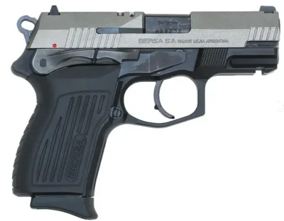 Bersa TPR9CDT Thunder Pro Compact 9mm Luger 3.25″ 13+1 Black Black Polymer Grip