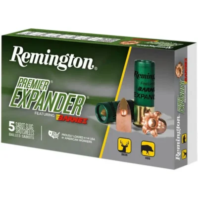Remington Ammunition PRX12 Premier Expander 12 Gauge 2.75″ 437 GR 5 Bx/ 20 Cs