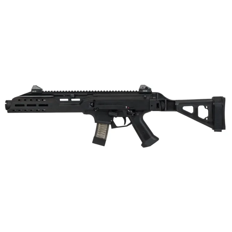 CZ 91354 Scorpion EVO 3 S1 9mm Luger 7.72″ 20+1 Black Folding Pistol Brace Flas CZ 91354 Scorpion EVO 3 S1 9mm Luger 7.72″ 20+1 Black Folding Pistol Brace Flas