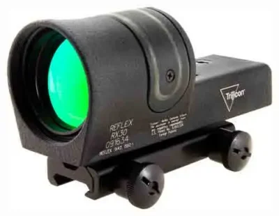 Trijicon 800042 Reflex  with Flattop Mount 1x 42mm Obj 6.5 MOA Illuminated Amber