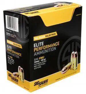 Sig Sauer E10MB1200 Elite Ball 10mm Auto 180 gr Full Metal Jacket (FMJ) 200 Bx/ Sig Sauer E10MB1200 Elite Ball 10mm Auto 180 gr Full Metal Jacket (FMJ) 200 Bx/