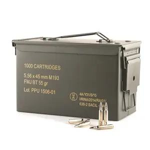PPU PPN5561MC Mil-Spec  5.56x45mm 55 gr Full Metal Jacket Boat Tail (FMJBT) 1000