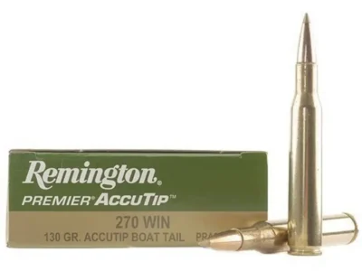 Remington Ammunition PRA270WA Premier Accutip 270 Win 130 gr AccuTip Boat Tail 2