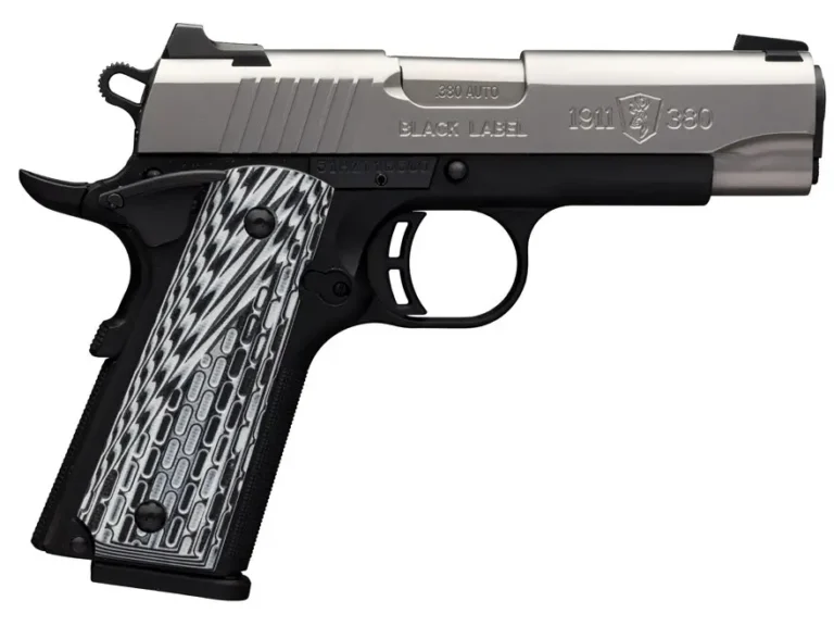 Browning 051924492 1911-380 Black Label Pro Compact 380 ACP 3.63″ 8+1 Black Stai
