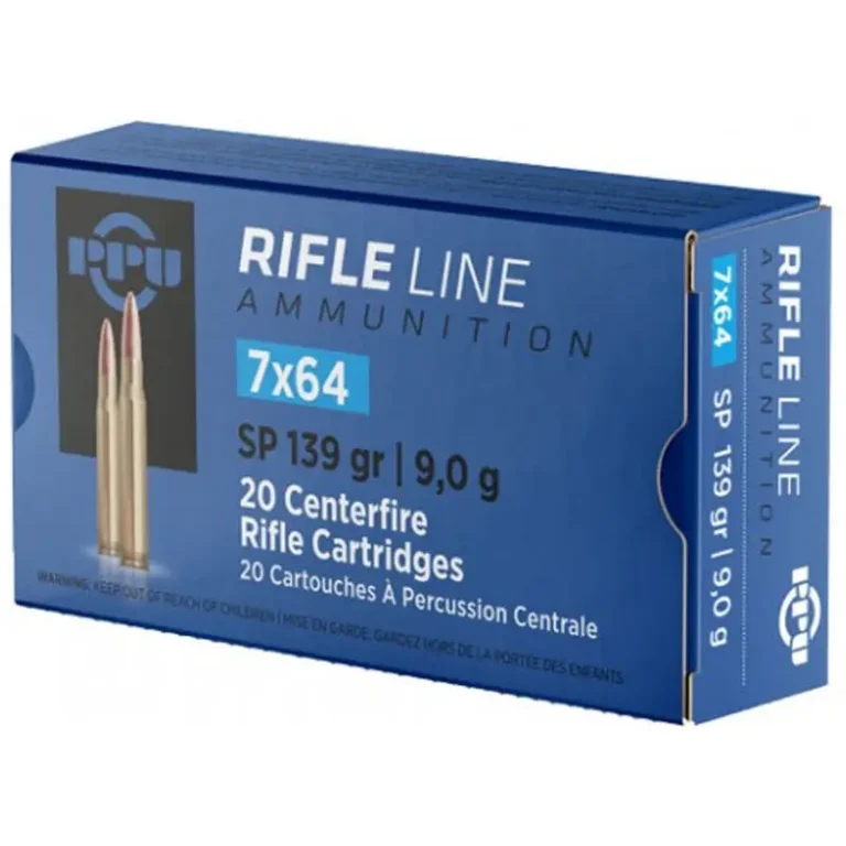 PPU PP764 Metric Rifle  7x64mm Brenneke 140 gr Pointed Soft Point Boat Tail (PSP
