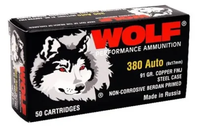 Wolf 919TINS PolyFormance  9mm Luger 115 gr Full Metal Jacket (FMJ) 800 Bx/ 1 Cs