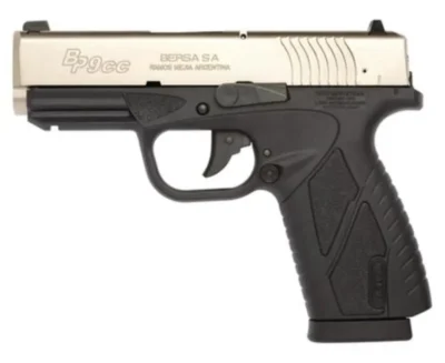 Bersa BP9DTCC BPCC Concealed Carry 9mm Luger 3.30″ 8+1 Black Nickel Steel Slide
