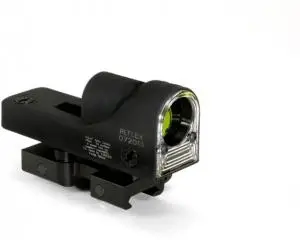 Trijicon 800024 Reflex  with Flattop Mount 1x 24mm Obj 12.9 MOA Dual Illuminated