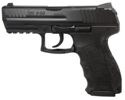 HK M730901A5 P30 V1 LEM 9mm Luger 3.85″ 15+1 Black Black Interchangeable Backstr