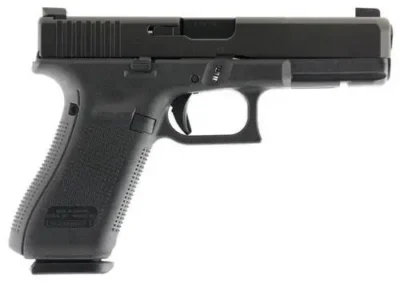 Glock PA1750303AB G17 Gen5 9mm Luger 4.49″ 17+1 Ameriglo NS Black nDLC Black Int