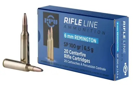 PPU PP6R Standard Rifle 6mm Rem 100 gr Soft Point (SP) 20 Bx/ 10 Cs PPU PP6R Standard Rifle 6mm Rem 100 gr Soft Point (SP) 20 Bx/ 10 Cs
