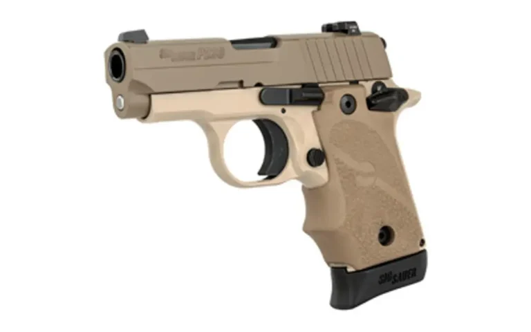 Sig Sauer 238380DES P238 Micro-Compact 380 ACP 2.70″ 7+1 Desert Tan Cerakote Fla Sig Sauer 238380DES P238 Micro-Compact 380 ACP 2.70″ 7+1 Desert Tan Cerakote Fla