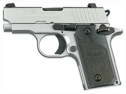Sig Sauer P238 HD 380ACP 2.7″ Stainless Finish, SAO, Siglite Black G10 Grip (1) 6 RD Steel Mag Sig Sauer P238 HD 380ACP 2.7″ Stainless Finish, SAO, Siglite Black G10 Grip (1) 6 RD Steel Mag