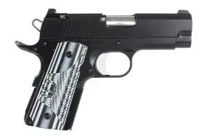 Dan Wesson 01968 ECO  9mm Luger 3.50″ 8+1 Black Hardcoat Anodized Black/Gray G10