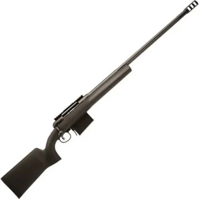 Savage 10/110 FCP 338 Lapua Mag 26″ 5+1 Matte Black Fixed HS Precision w/V-Block