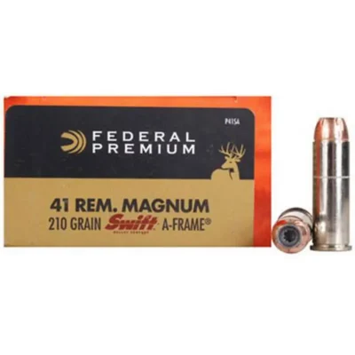 Federal P41SA Premium  41 Rem Mag 210 gr SWift A-Frame Vital-Shok (SAFVT) 20 Bx/