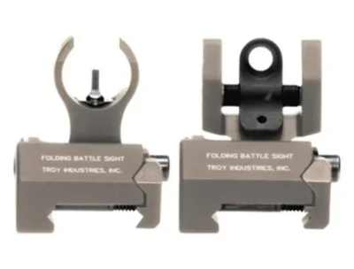 Troy Ind SSIGIARSMFT BattleSight Micro Set HK Front/Round Rear Weapons w/Raised