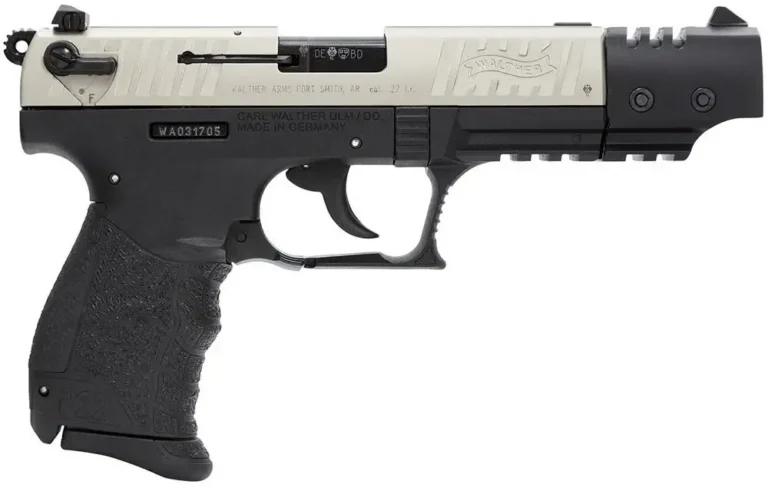 Walther Arms 5120326 P22 Rimfire 22 LR 5″ 10+1 Black Nickel Slide Black Polymer Walther Arms 5120326 P22 Rimfire 22 LR 5″ 10+1 Black Nickel Slide Black Polymer
