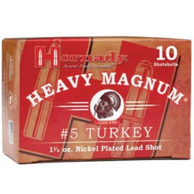 Hornady 86248 Heavy Magnum Turkey Loads 20 ga 3″ 1-3/8oz 5 shot 10Box/10Case