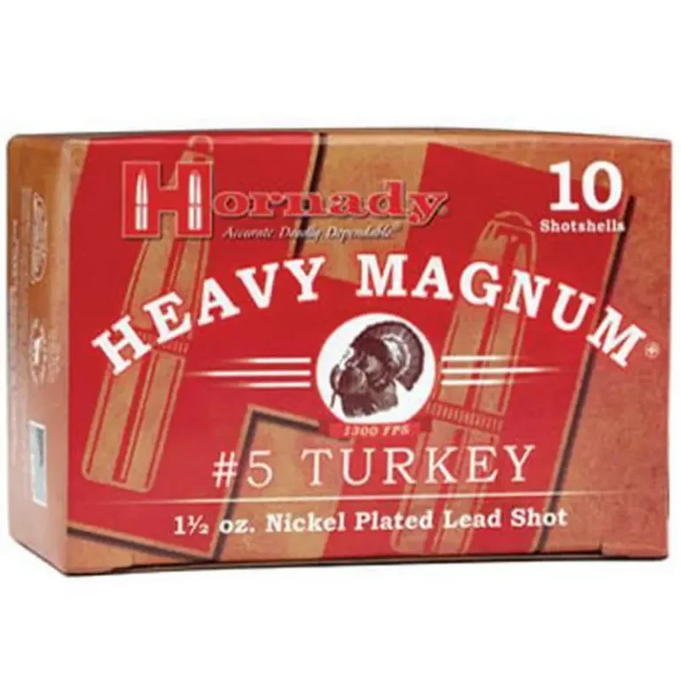 Hornady 86248 Heavy Magnum Turkey Loads 20 ga 3″ 1-3/8oz 5 shot 10Box/10Case Hornady 86248 Heavy Magnum Turkey Loads 20 ga 3″ 1-3/8oz 5 shot 10Box/10Case
