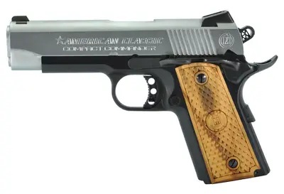 American Classic ACCC45DT 1911 Compact Commander 45 ACP 4.30″ 7+1 Blued Hard Chr American Classic ACCC45DT 1911 Compact Commander 45 ACP 4.30″ 7+1 Blued Hard Chr