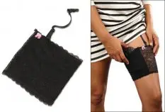 Bulldog BD890 Concealed Lace  Leg Mini Semi-Auto Lace/Silicone Black/White Small