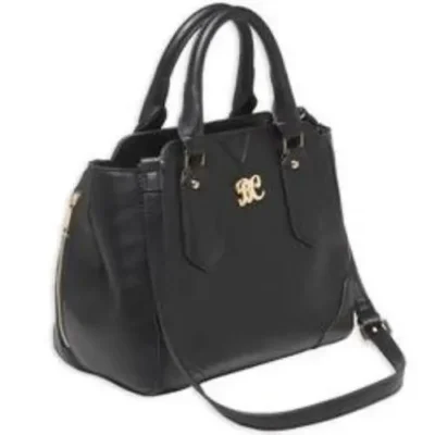 Bulldog BDP040 Trilogy Purse  Shoulder Mini Semi-Auto Leather Black
