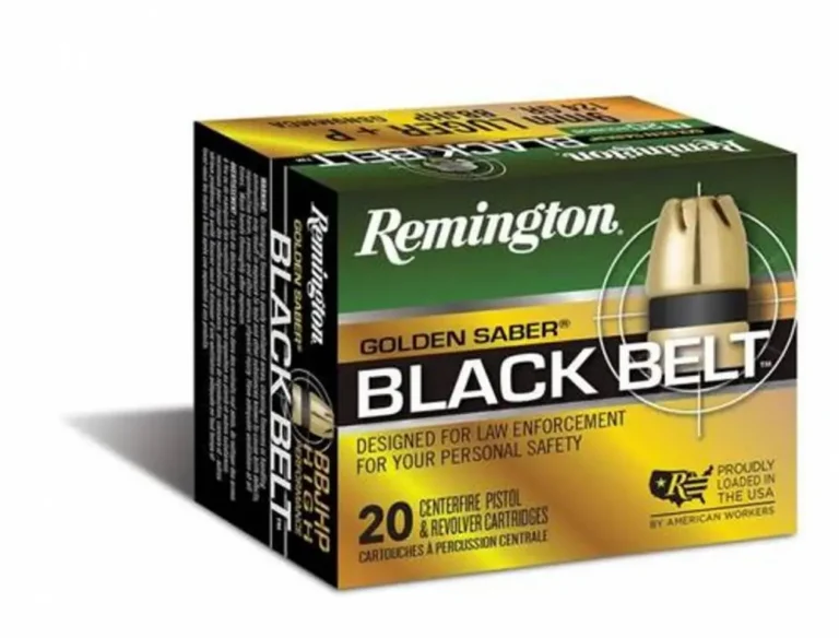Remington Ammunition GSN9MMCB Golden Saber Black Belt 9mm Luger 124 gr Belted Br Remington Ammunition GSN9MMCB Golden Saber Black Belt 9mm Luger 124 gr Belted Br