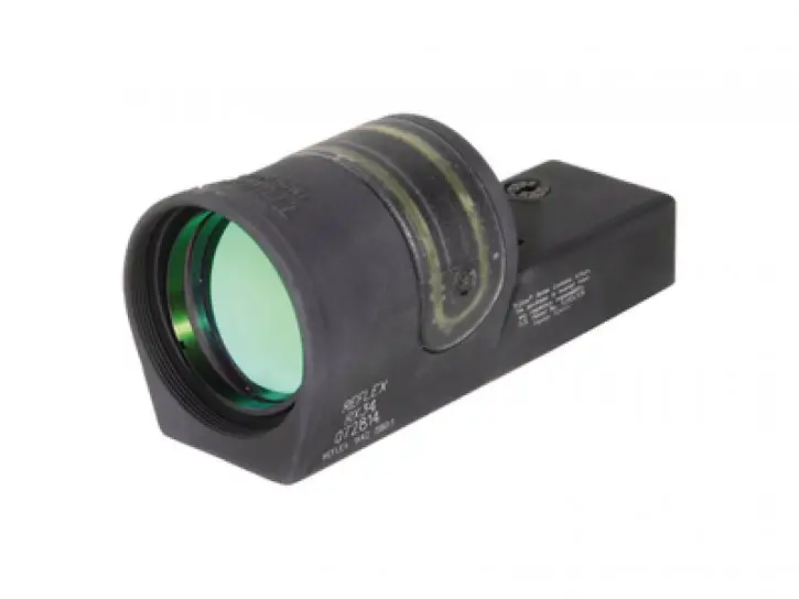 Trijicon 800112 Reflex  with Flattop Mount 1x 42mm Obj 4.5 MOA Green Dot Black