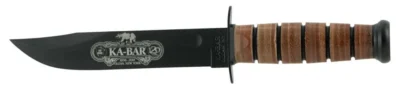 Ka-Bar 9190 120th Anniversary U.S. Army 7″ Clip Point Plain Leather Handle Fixed