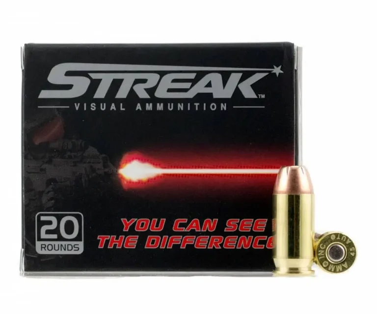 Ammo Inc 45230JHPSTRK Streak  45 ACP 230 gr Jacketed Hollow Point (JHP) 20 Bx/ 1