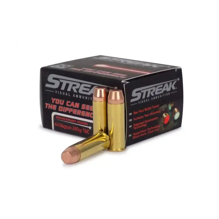 Ammo Inc 44240TMCSTRK Streak  44 Rem Mag 240 gr Total Metal Jacket (TMJ) 20 Bx/