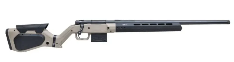 Howa HHERA65CHBTAN M1500 Hera 6.5 Creedmoor 5+1 24″ Heavy Threaded Barrel, Black Rec, Tan & Black Hera H7 Chassis Stock Howa HHERA65CHBTAN M1500 Hera 6.5 Creedmoor 5+1 24″ Heavy Threaded Barrel, Black Rec, Tan & Black Hera H7 Chassis Stock