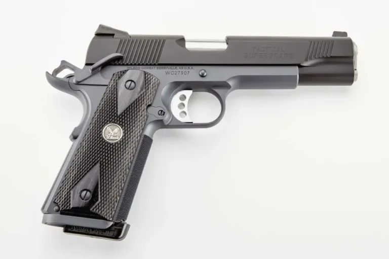 Wilson Combat Tactical Super Grade Pistol .45acp 5″ barrel Black/Gray WTSG-A-ACA Wilson Combat Tactical Super Grade Pistol .45acp 5″ barrel Black/Gray WTSG-A-ACA