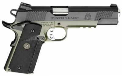 Springfield Armory PX9105ML18 1911 Loaded Operator 45 ACP 5″ 7+1 OD Green Armory