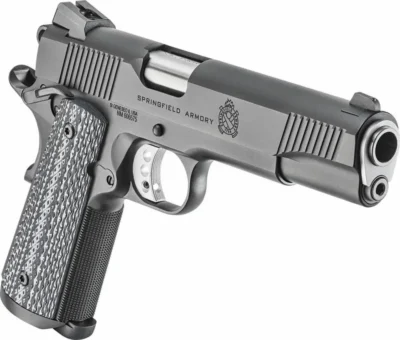Springfield Armory PC9108L18 1911 TRP 45 ACP 5″ 7+1 Black Armory Kote Black/Gray