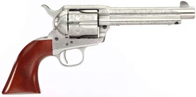 Taylors and Company  1873 Cattleman Floral Engraved 45 Colt (LC) 6 Round 5.50″ N