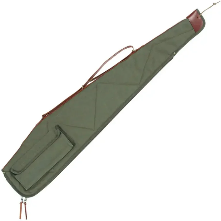 Bob Allen 14538 Canvas Rifle Case 48″ Green Canvas w/ Quilted Flannel Lining Leather Sling & Self-Repairing Nylon Zipper Bob Allen 14538 Canvas Rifle Case 48″ Green Canvas w/ Quilted Flannel Lining Leather Sling & Self-Repairing Nylon Zipper