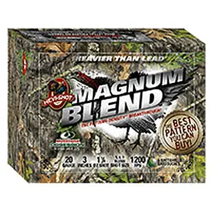Hevishot 2567 Magnum Blend 20 Gauge 3″ 1-1/4 oz 5,6,7 Shot 5 Bx/ 10 Cs Hevishot 2567 Magnum Blend 20 Gauge 3″ 1-1/4 oz 5,6,7 Shot 5 Bx/ 10 Cs
