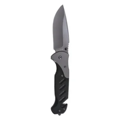 Ka-Bar 3085 Coypu  3.75″ Clip Point Plain G10 Black Handle Seat Belt Cutter Glas