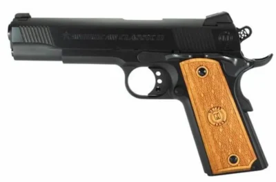 American Classic AC9G2 1911 Classic II 9mm Luger 5″ 9+1 Blued Hardwood Grip