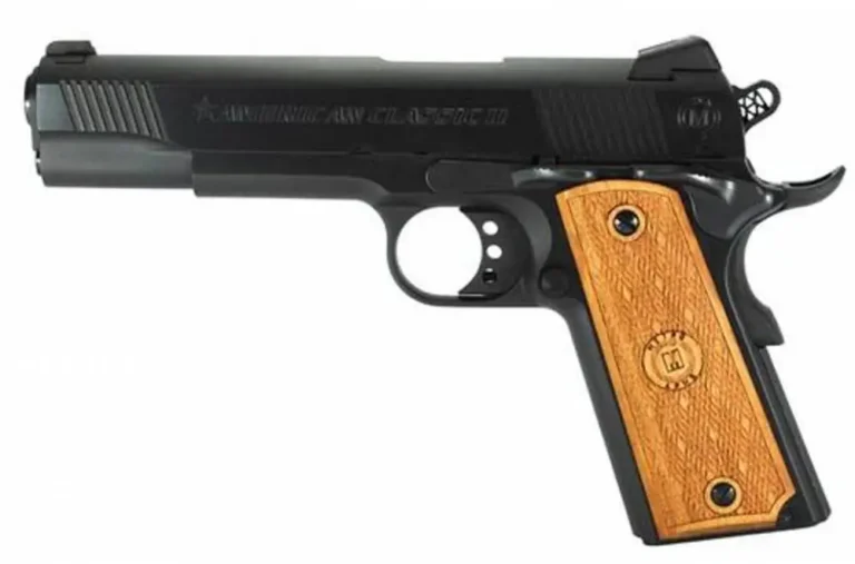 American Classic AC9G2 1911 Classic II 9mm Luger 5″ 9+1 Blued Hardwood Grip American Classic AC9G2 1911 Classic II 9mm Luger 5″ 9+1 Blued Hardwood Grip
