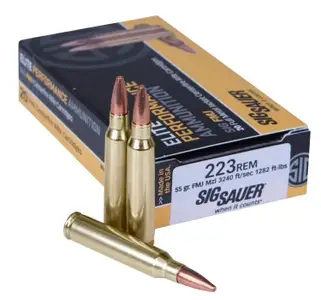 Sig Sauer E223B120 Elite Performance 223 Rem 55 gr Full Metal Jacket (FMJ) 20 B Sig Sauer E223B120 Elite Performance 223 Rem 55 gr Full Metal Jacket (FMJ) 20 B