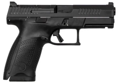 CZ 05130 P-10 USA Compact Optics Ready 9mm Luger 4″ 10+1 Black Black Interchange