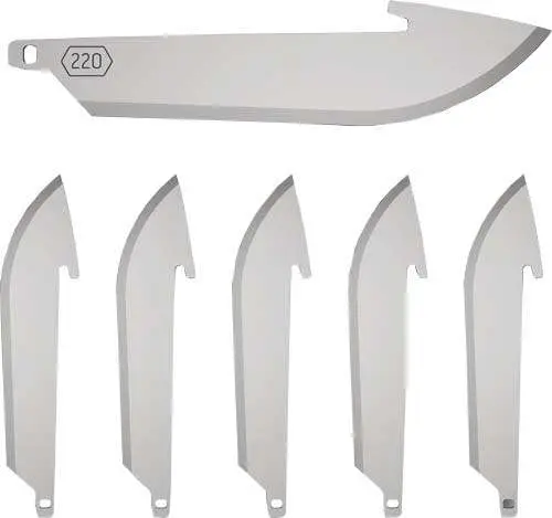 Outdoor Edge Drop Point Replacement Blades Stainless 2.2 in. 6 pk. Outdoor Edge Drop Point Replacement Blades Stainless 2.2 in. 6 pk.